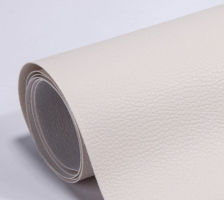 Rouleau de Cuir Adhésif Auto-Collant en PU Patch de Réparation Imperméable pour Canapé Fauteuil et Sièges Auto