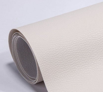Rouleau de Cuir Adhésif Auto-Collant en PU Patch de Réparation Imperméable pour Canapé Fauteuil et Sièges Auto