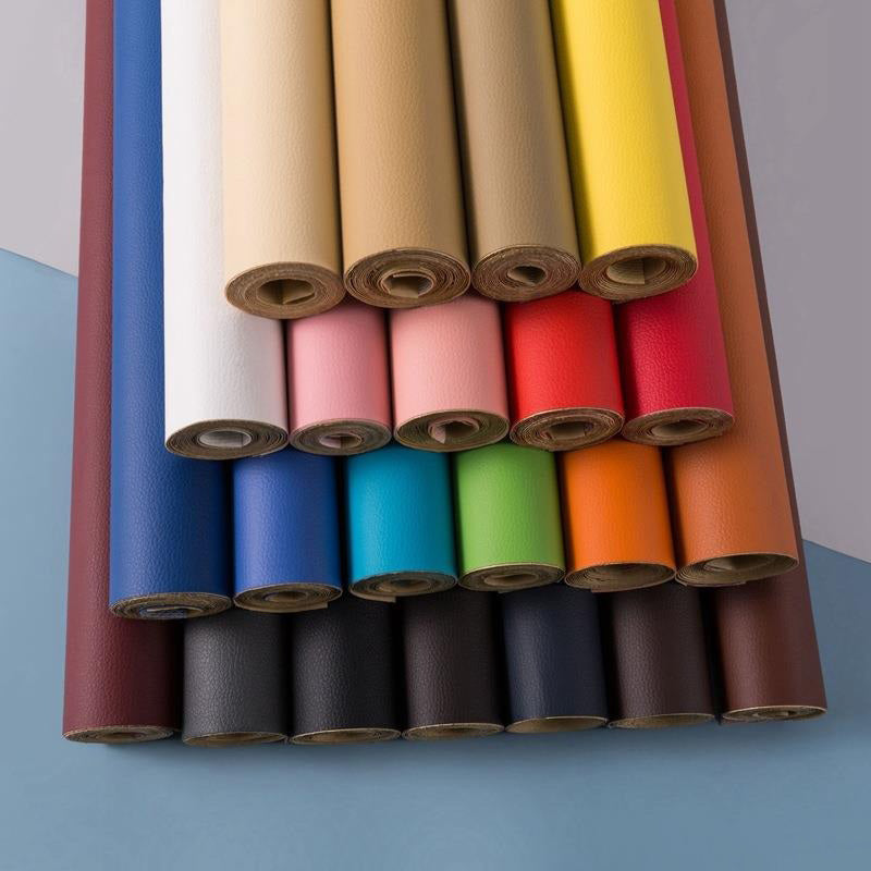 Rouleau de Cuir Adhésif Auto-Collant en PU Patch de Réparation Imperméable pour Canapé Fauteuil et Sièges Auto