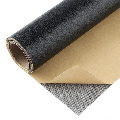 Rouleau de Cuir Adhésif Auto-Collant en PU Patch de Réparation Imperméable pour Canapé Fauteuil et Sièges Auto