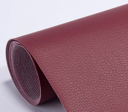 Rouleau de Cuir Adhésif Auto-Collant en PU Patch de Réparation Imperméable pour Canapé Fauteuil et Sièges Auto