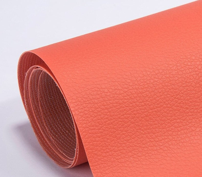Rouleau de Cuir Adhésif Auto-Collant en PU Patch de Réparation Imperméable pour Canapé Fauteuil et Sièges Auto