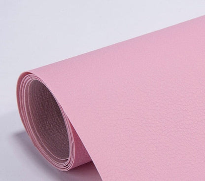 Rouleau de Cuir Adhésif Auto-Collant en PU Patch de Réparation Imperméable pour Canapé Fauteuil et Sièges Auto
