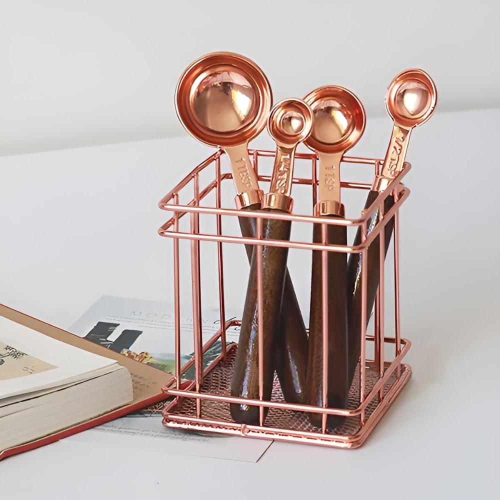 Orion – Set de Cuillères et Tasses à Mesurer en Cuivre Élégant et Durable