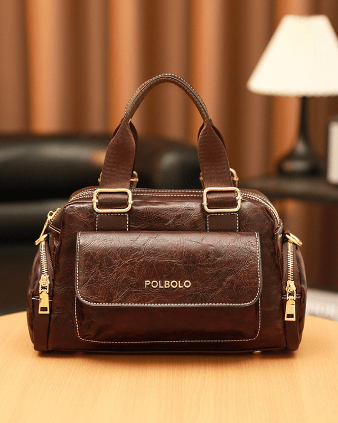 Sac à Main en Cuir Vintage Spacieux pour Femmes