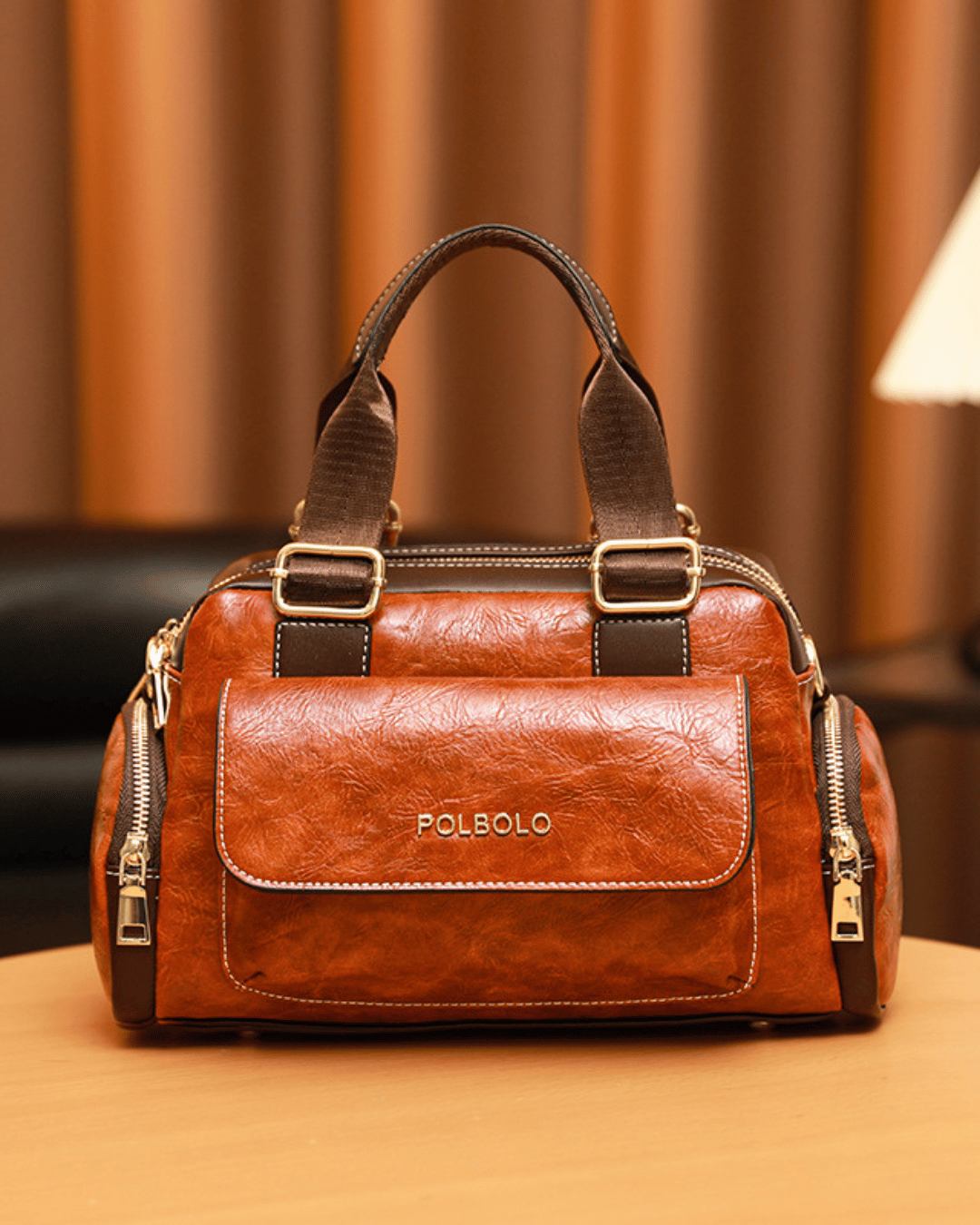 Sac à Main en Cuir Vintage Spacieux pour Femmes