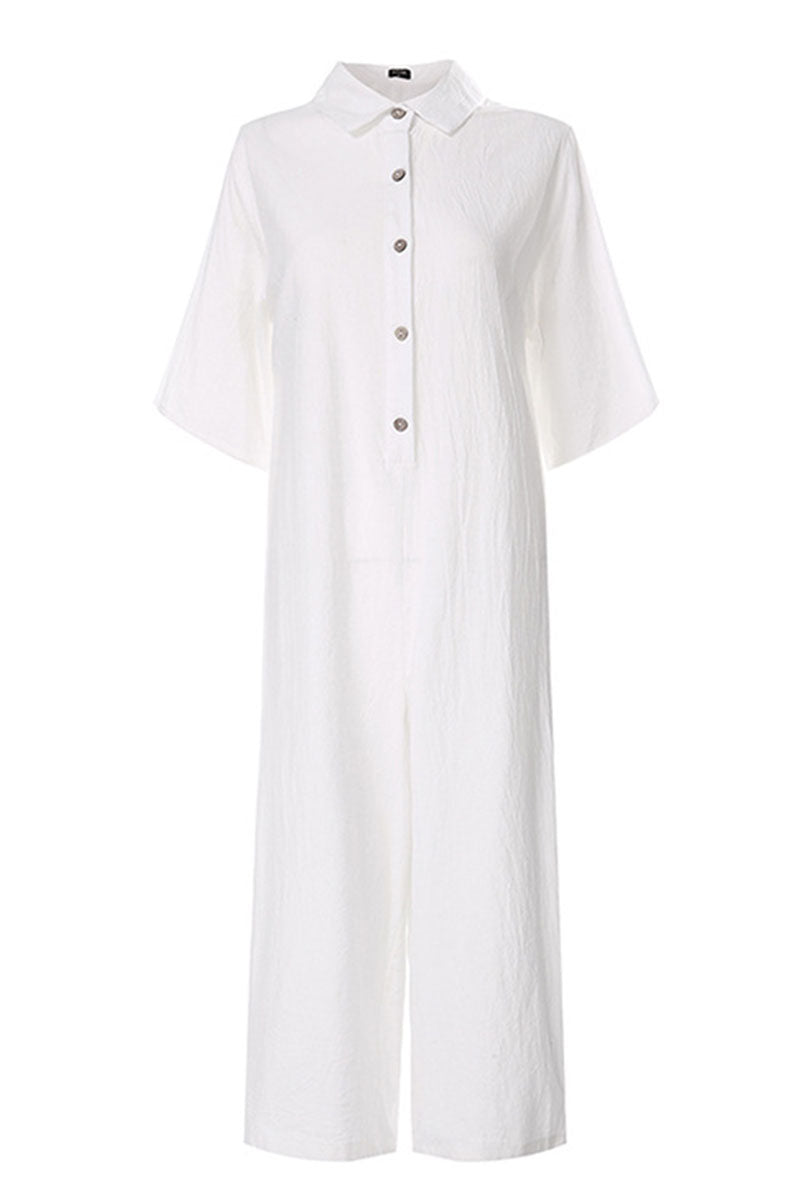 Combinaison Décontractée Pour Femmes Avec Col En V Élégante - Aurelles