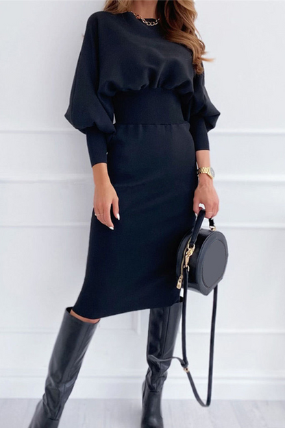 Jupe élégante à manches lanternes pour femmes