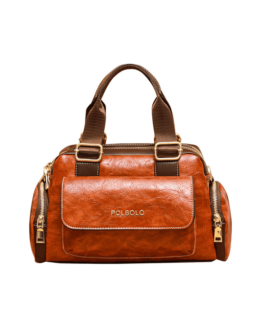 Sac à Main en Cuir Vintage Spacieux pour Femmes