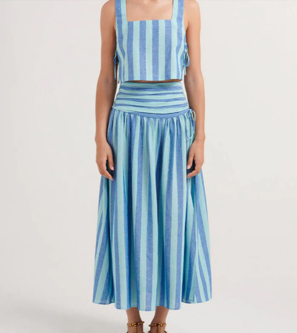 Ensemble Femme Deux Pièces Rayé - Élégance Et Confort