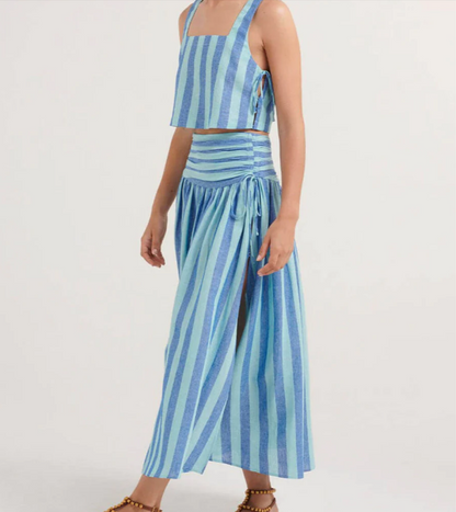 Ensemble Femme Deux Pièces Rayé - Élégance Et Confort