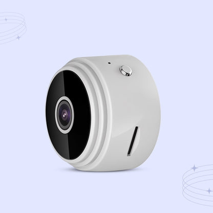 Mini Caméra de Surveillance Wi-Fi Intérieure Full HD 1080p avec Vision Nocturne Détection de Mouvement et Alertes en Temps Réel