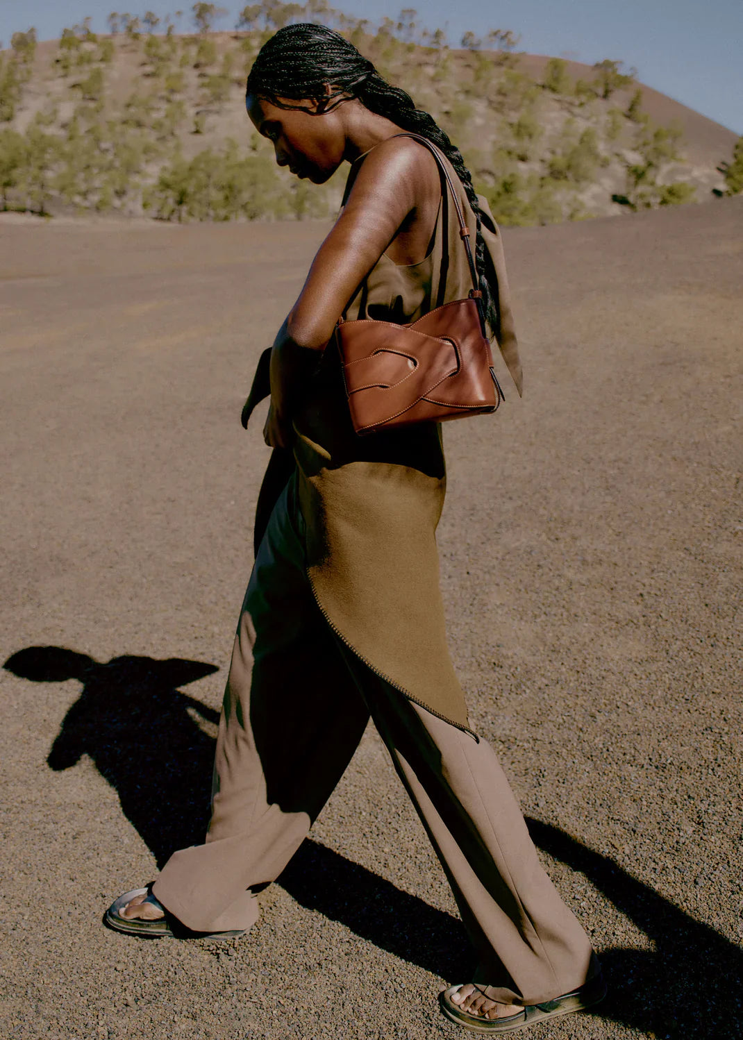 Sac Porté Épaule en Cuir Véritable pour Femmes