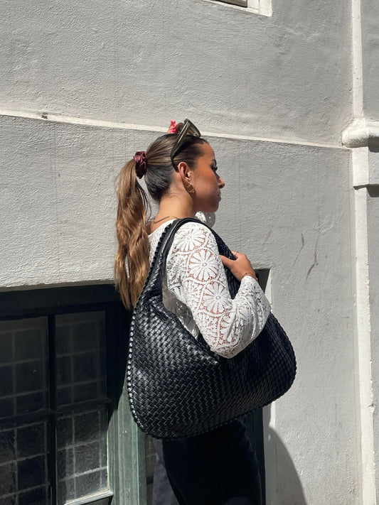 Sac à Main Hobo Tressé pour Femmes