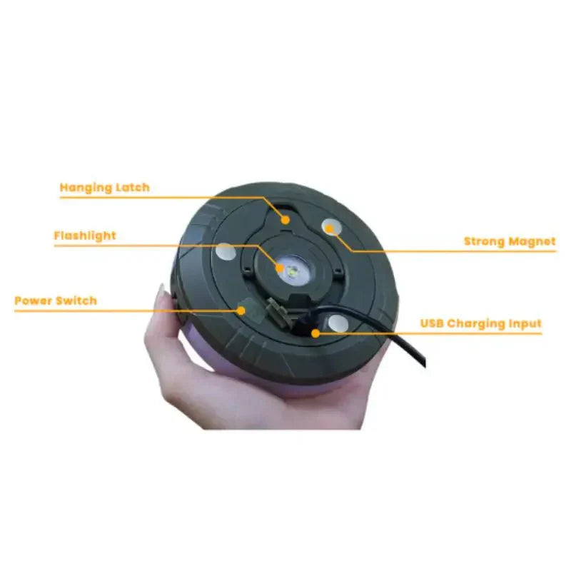 Lunara – Lampe de Camp Rétractable 4-en-1 Polyvalente
