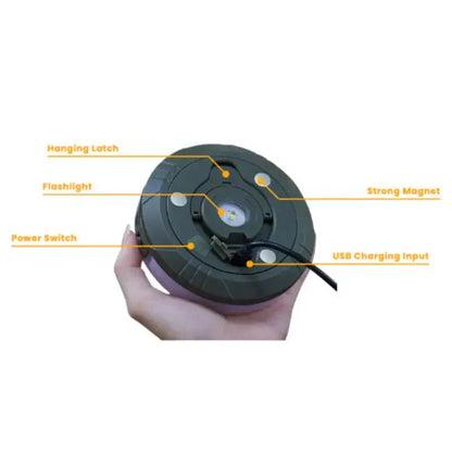 Lunara – Lampe de Camp Rétractable 4-en-1 Polyvalente