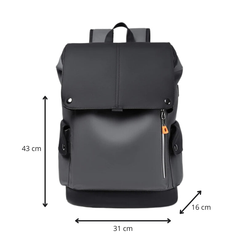 MetroGuard – Sac à Dos Urbain Imperméable avec Compartiments Multi-Usage