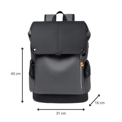 MetroGuard – Sac à Dos Urbain Imperméable avec Compartiments Multi-Usage