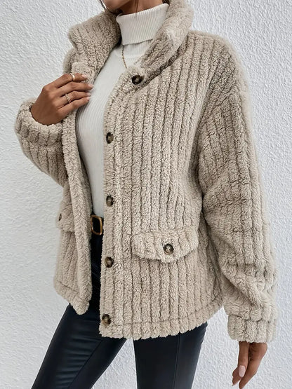 Cardigan en tricot doux et douillet avec une coupe décontractée pour femmes - Aurelles