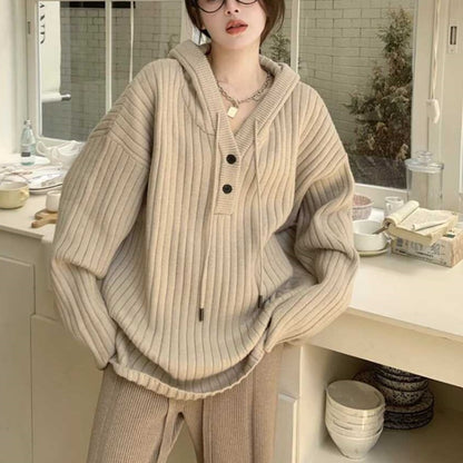 Pull Épais à Capuche Style Décontracté - Aurelles