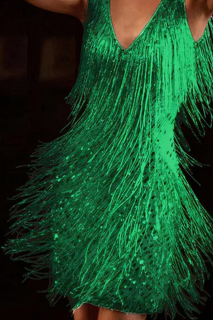 Robe à Franges Iridescentes pour Femmes - Aurelles