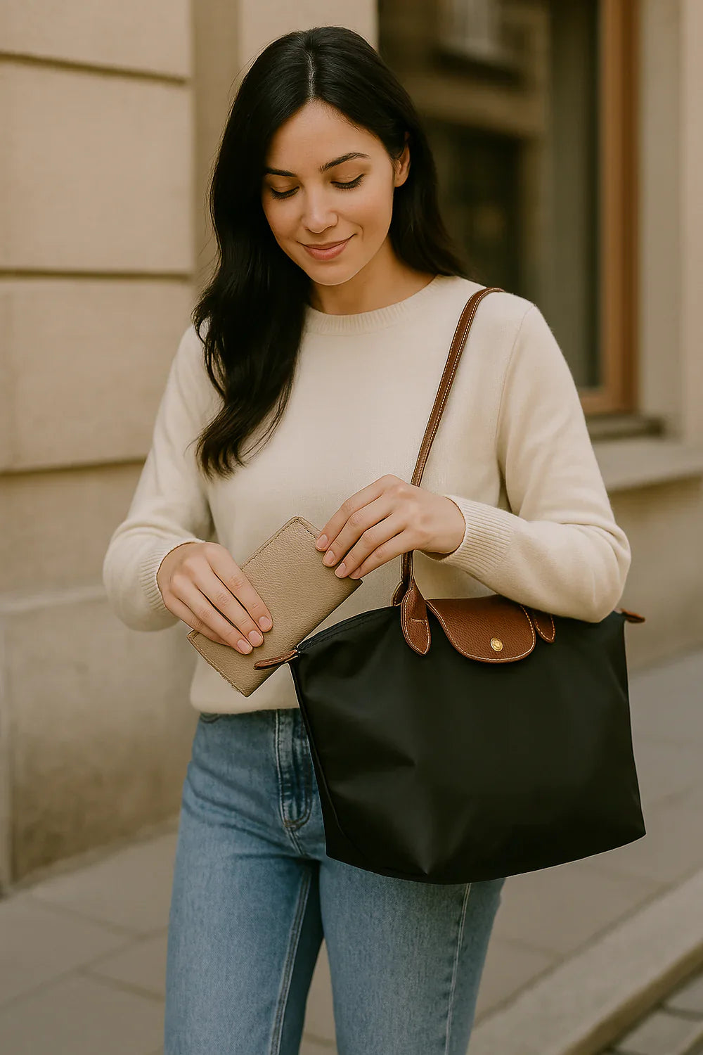 Sac à Main Pliable Zippé et Imperméable pour Femmes