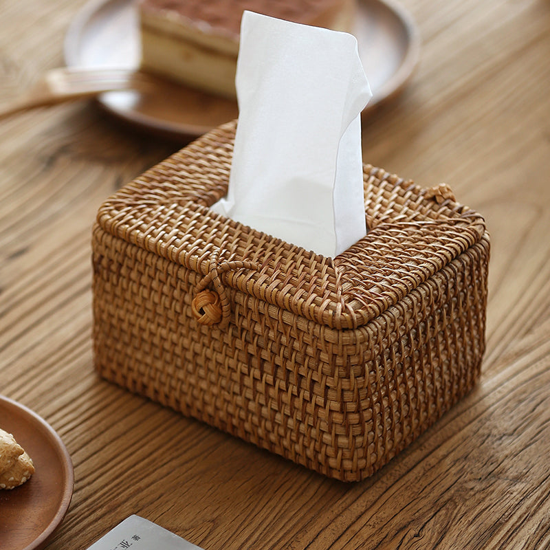 Velora – Emly Rattan Tissue Box