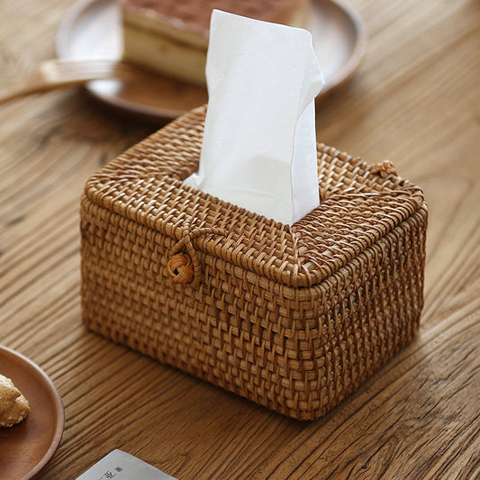 Velora – Emly Rattan Tissue Box