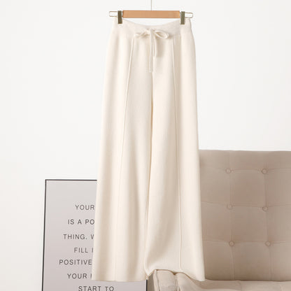 Pantalon Large en Laine Tricotée - Aurelles