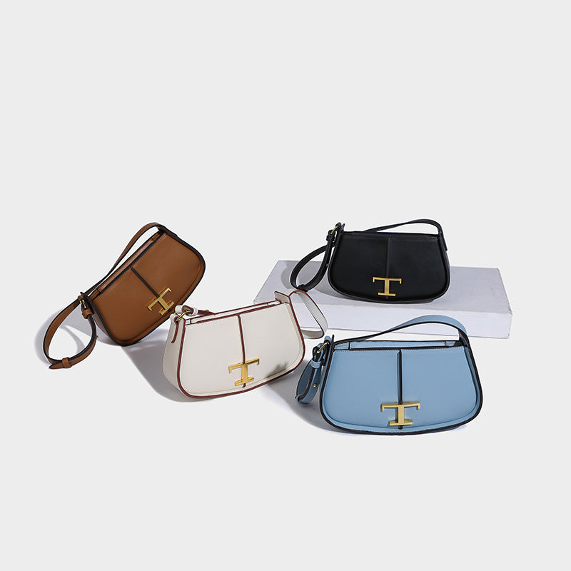 Sac à Bandoulière Élégant en Cuir Nappa pour Femmes