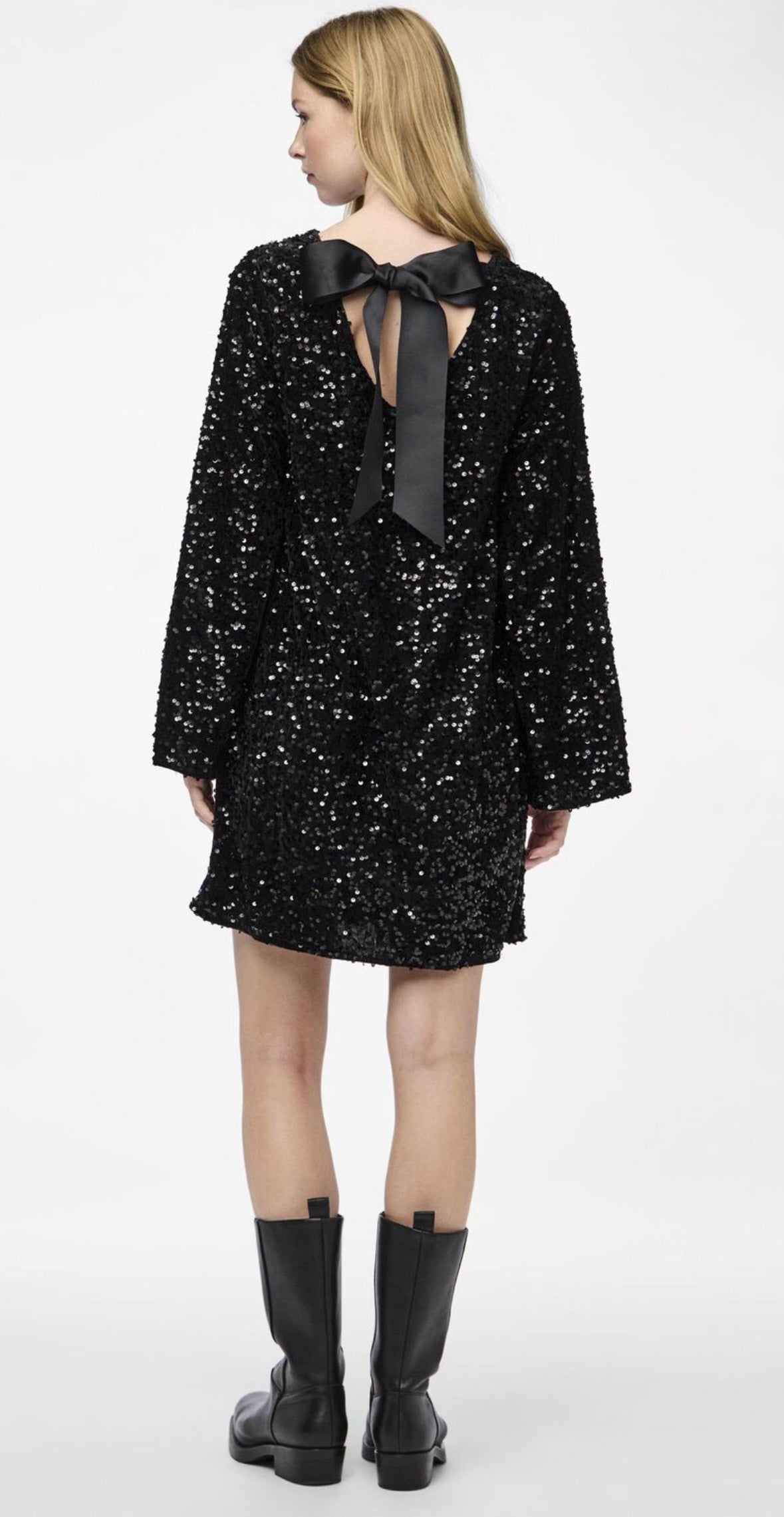 Robe à Paillettes Elsa en Tissu Polyester de Luxe Élégante - Aurelles