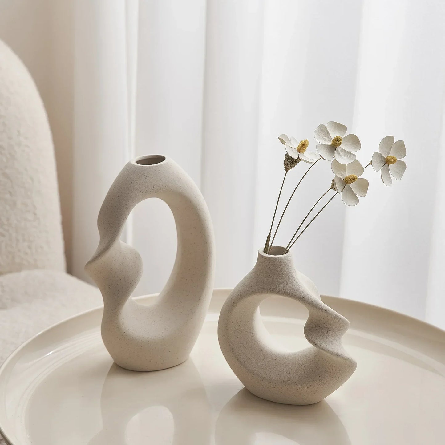 Velora – Set of Sculptural Ceramic Vases