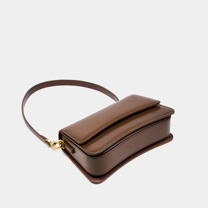 Sac à Bandoulière en Cuir Brillant pour Femmes