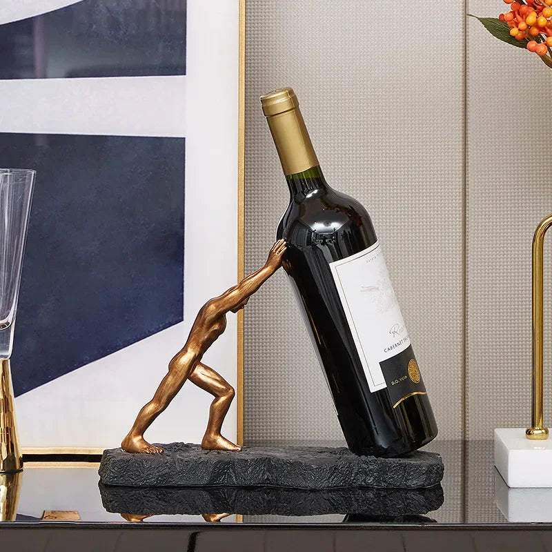 Orion – Sculptural Bronze Bottle Holder
