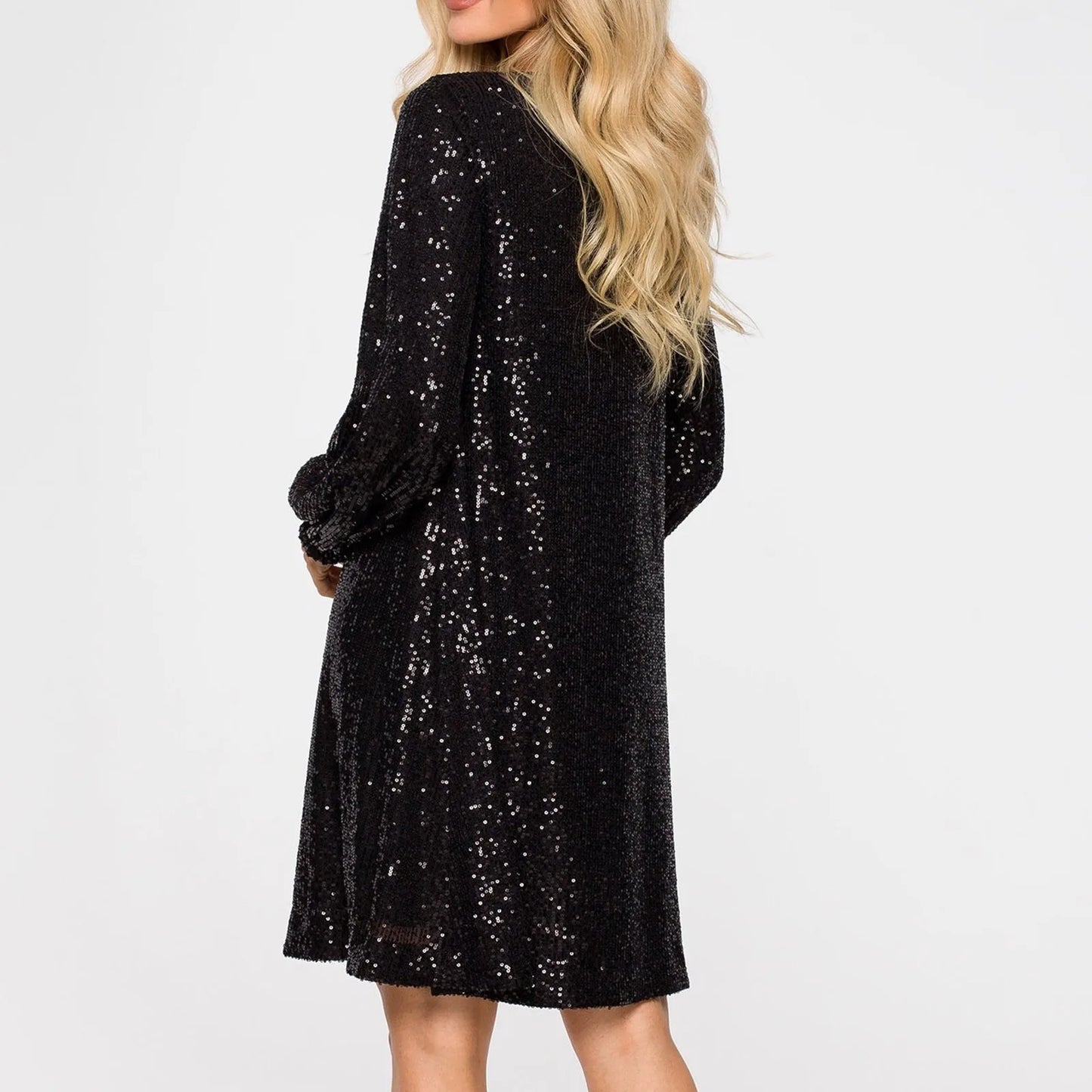 Robe A-Line à Paillettes Élégante pour Femme Chic