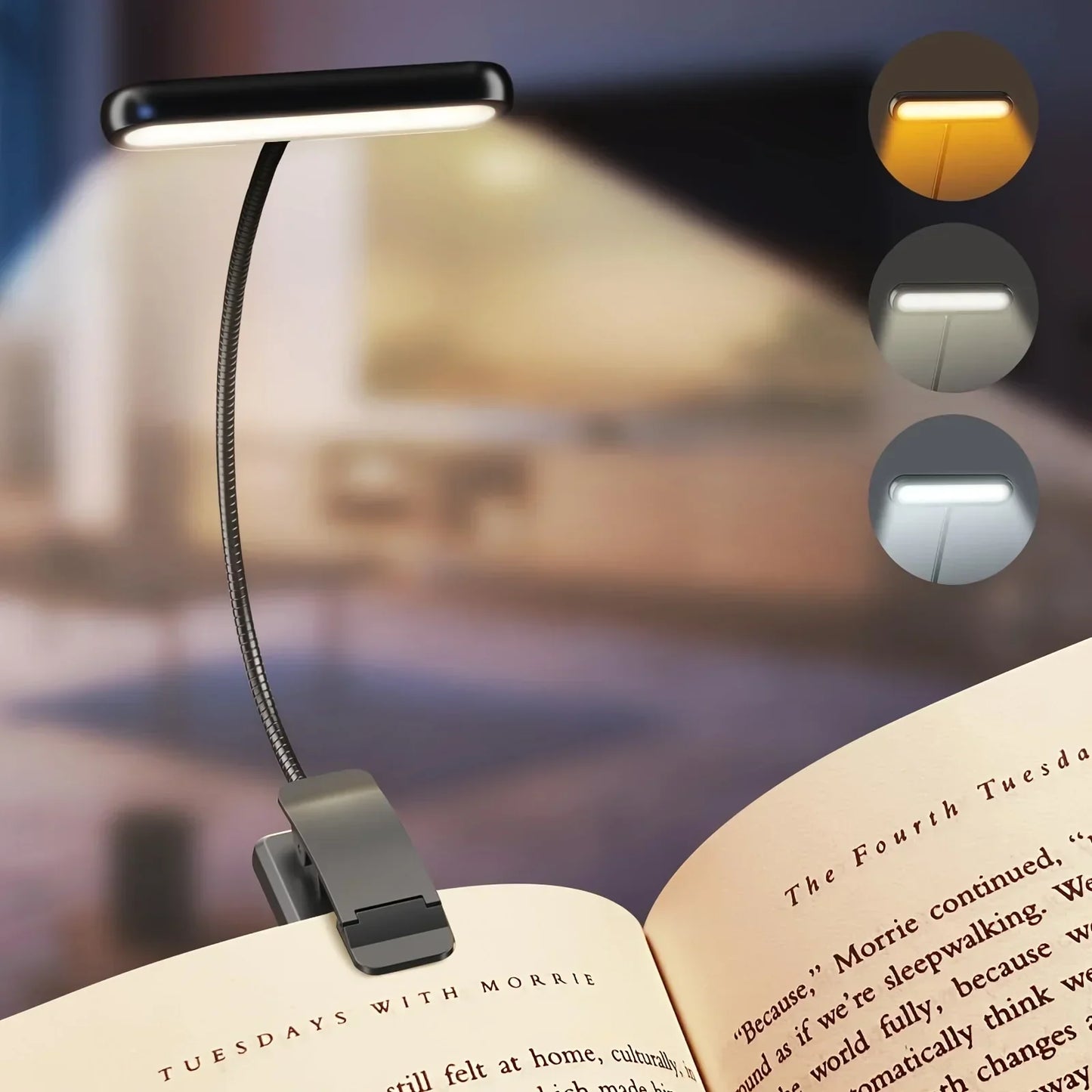 Lunara – Lampe de Lecture Flexible USB et Dimmable