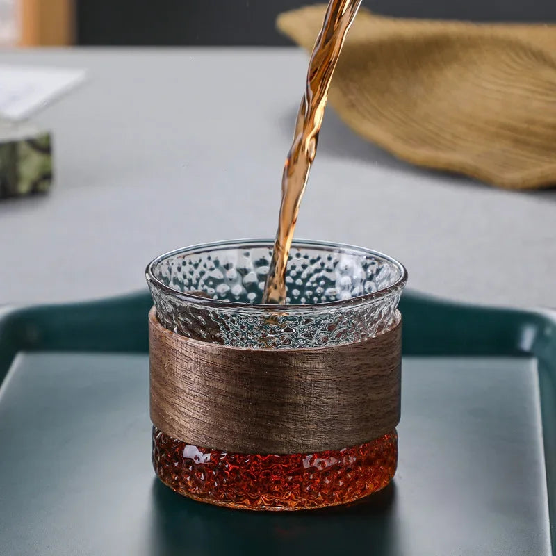 Solera – Crystal and Wood Tumbler Glass