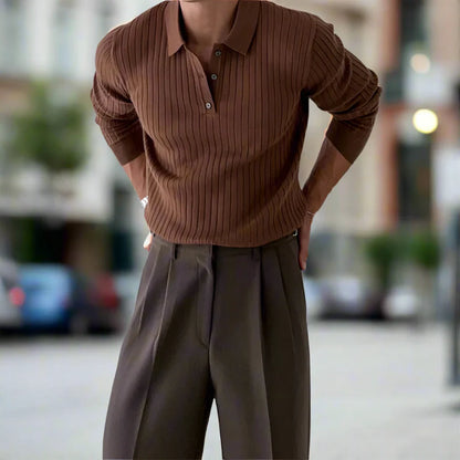 Polo à Côtes Pour Hommes - Aurelles