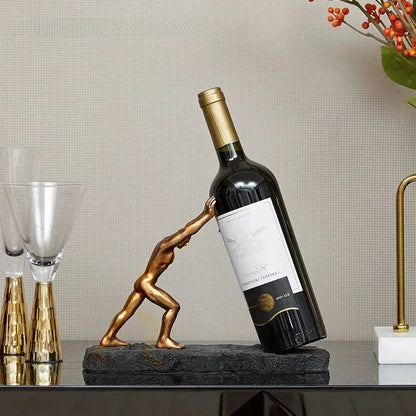Orion – Sculptural Bronze Bottle Holder