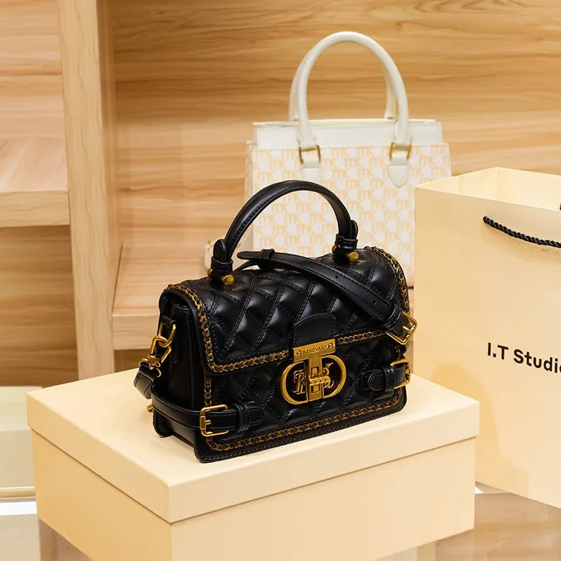 Sac Bandoulière en Cuir Matelassé pour Femmes