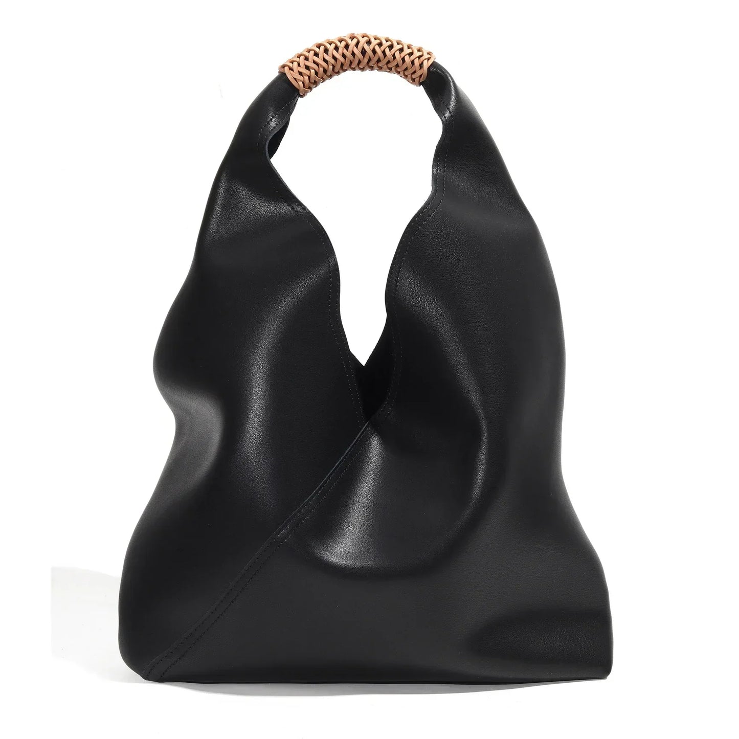Sac Hobo en Cuir Ondulé pour Femmes