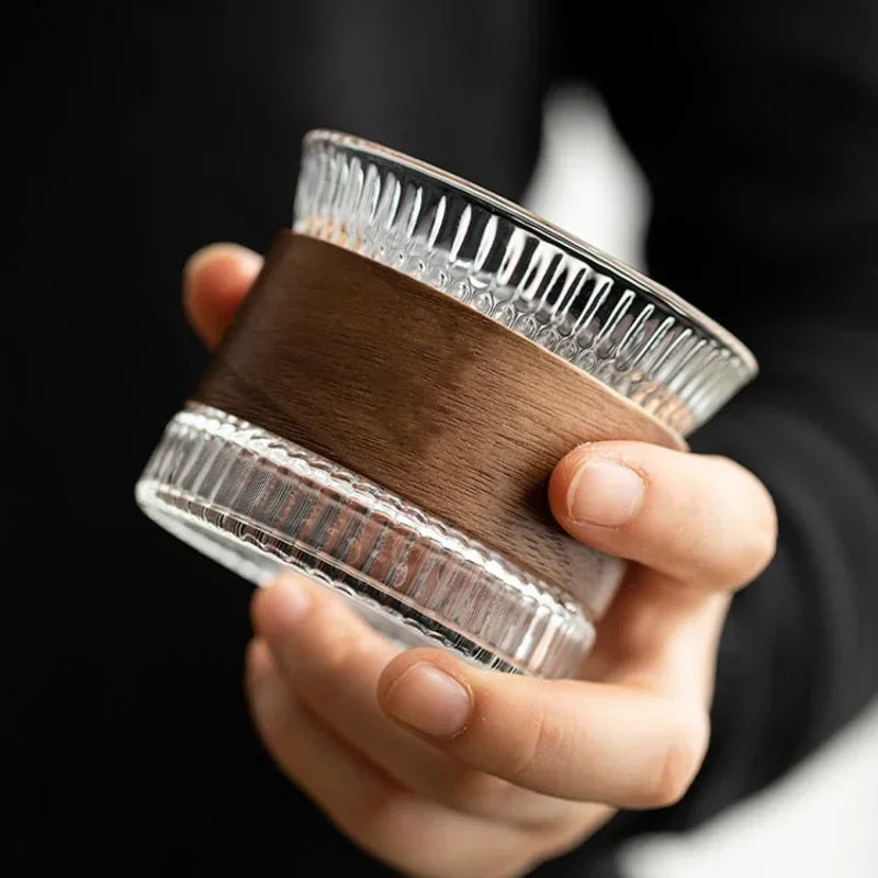 Solera – Crystal and Wood Tumbler Glass