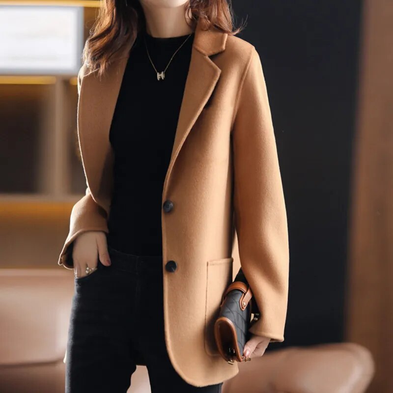 Blazer en tweed épais pour femmes - Aurelles