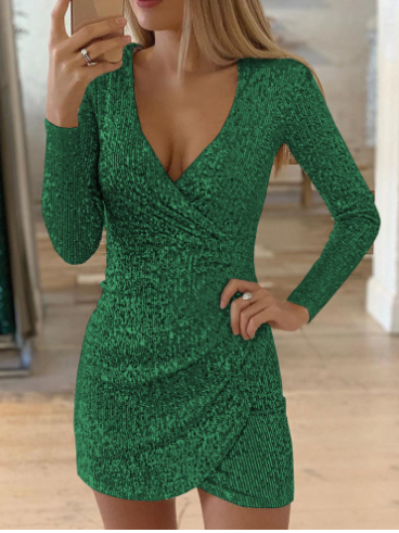 Zephyrine | Robe Élégante Glamoureuse | Polyester Luxe