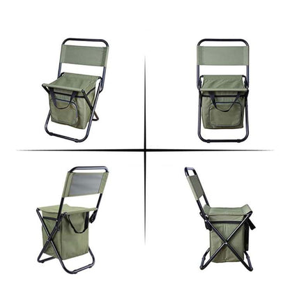 CampEase – Chaise Pliante Outdoor avec Compartiment Isotherme