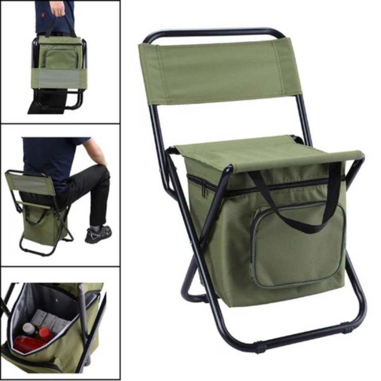 CampEase – Chaise Pliante Outdoor avec Compartiment Isotherme