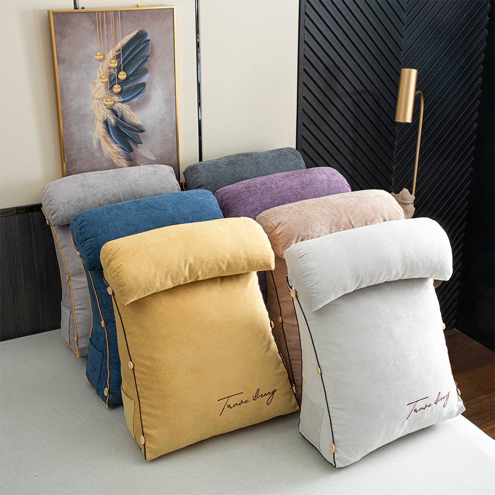Lunara – Reading Pillow with Ergonomic Backrest and Luxury Fringes