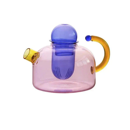 Velora – Bouilloire en Verre Borosilicate avec Tasses Assorties