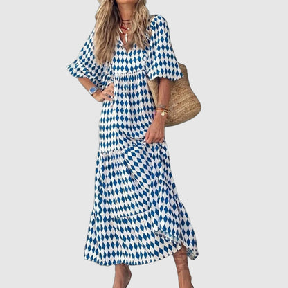 Robes à Imprimé Géométrique - Mode Légère et Respirante - Aurelles