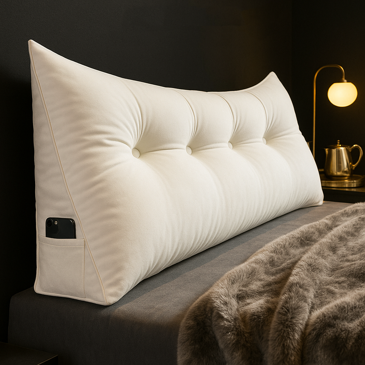 Lunara – Extra Cover for Luxury Wedge Reading Pillow